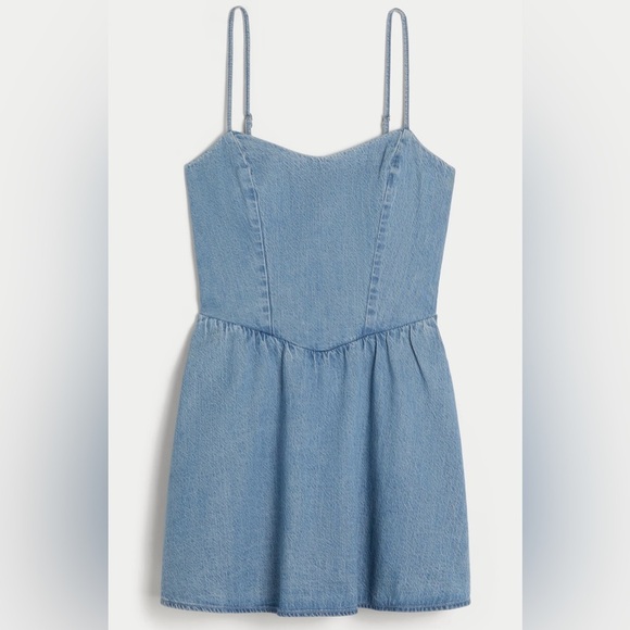 Hollister Open-Back Linen-Blend Skort Dress Size M - Picture 2 of 3